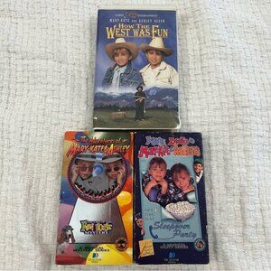 MaryKate & Ashley VHS Lot How the West Was Fun, Fun House Mystery, Sleepover